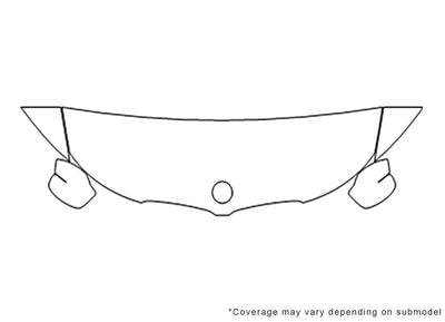 3-series 3M Clear Bra Hood Precut PPF Diagram