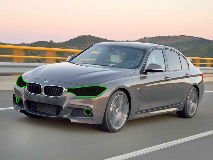 bmw 3-series 2012-2018 (sedan / wagon) Headlight Tint Location
