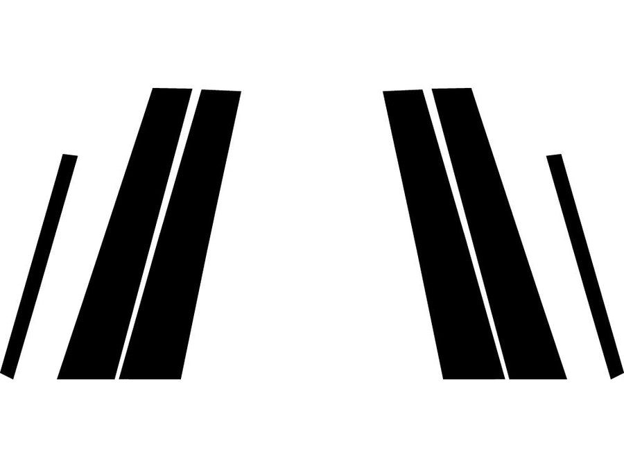 bmw 3-series 2013-2018 Carbon Fiber Pillar Trim Diagram