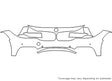 3-series 3M Clear Bra Bumper Precut PPF Diagram