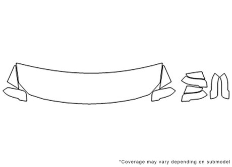 3-series Avery Dennison Clear Bra Hood Precut PPF Diagram
