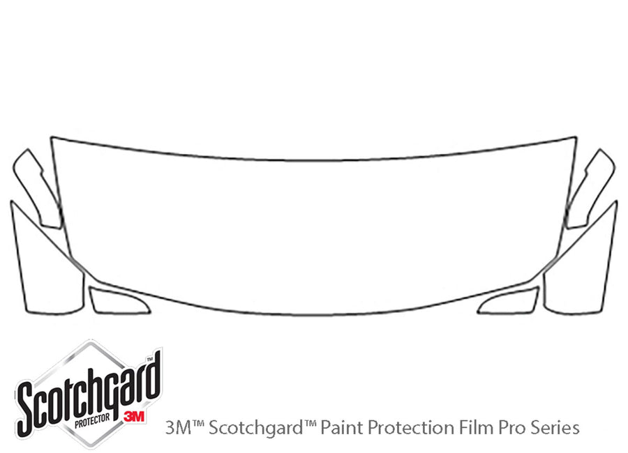 3-series 3M Clear Bra Hood Precut PPF Diagram