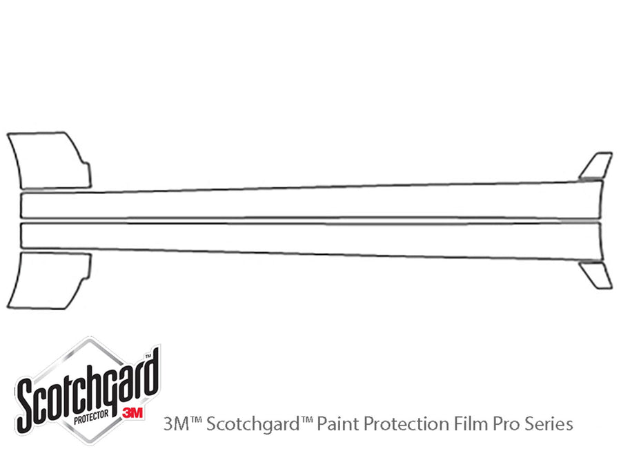 3-series 3M Clear Bra Door Cup Precut PPF Diagram
