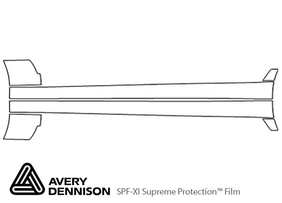 3-series Avery Dennison Clear Bra Door Cup Precut PPF Diagram