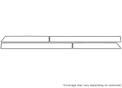 3-series Avery Dennison Clear Bra Door Cup Precut PPF Diagram