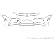 3-series 3M Clear Bra Bumper Precut PPF Diagram