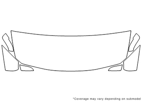 3-series 3M Clear Bra Hood Precut PPF Diagram
