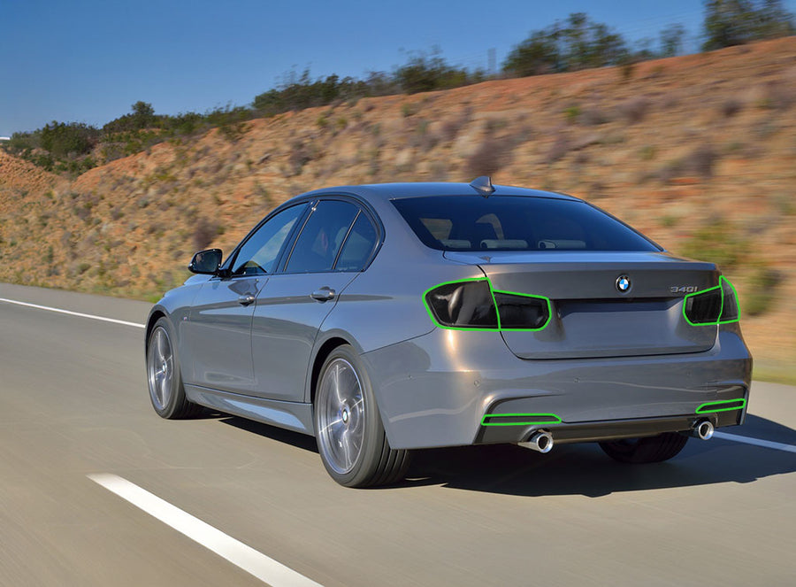 3-series (sedan) Tail Light Tint Installation Points
