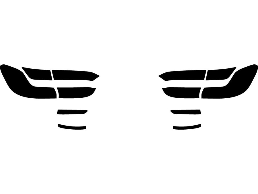 3-series Precut Tail Light Tint Diagram