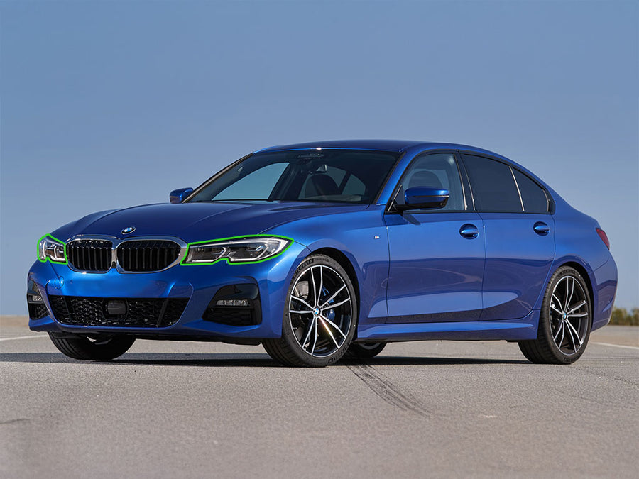 bmw 3-series 2019-2025 Headlight Protection Installation Location