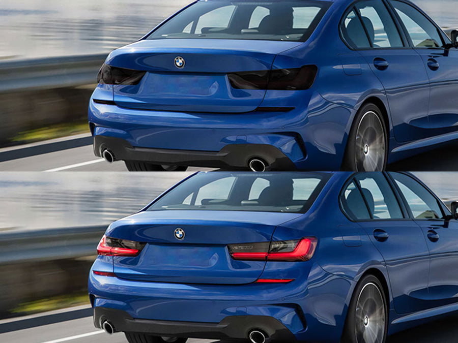 3-series Before and After Smoked Taillights