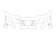 3-series Avery Dennison Clear Bra Bumper Precut PPF Diagram