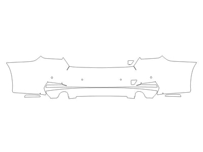 3-series 3M Clear Bra Door Cup Precut PPF Diagram