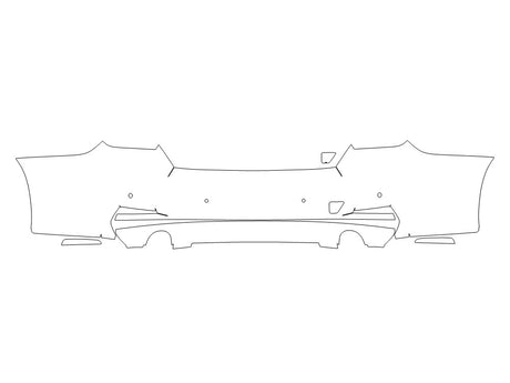 3-series Avery Dennison Clear Bra Door Cup Precut PPF Diagram