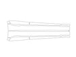 3-series 3M Clear Bra Door Cup Precut PPF Diagram