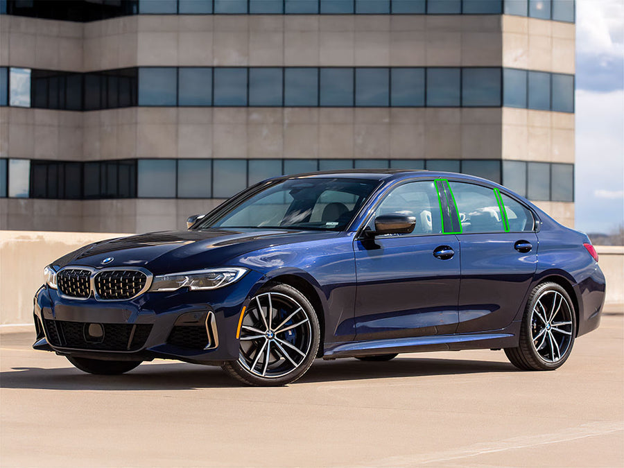 bmw 3-series 2019-2024 (sedan) Pillar Post Trim Installation Location