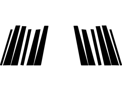 bmw 3-series 1999-2005 (wagon) Carbon Fiber Pillar Trim Diagram