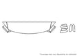 4-series Avery Dennison Clear Bra Hood Precut PPF Diagram