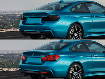 4-series Before and After Smoked Taillights