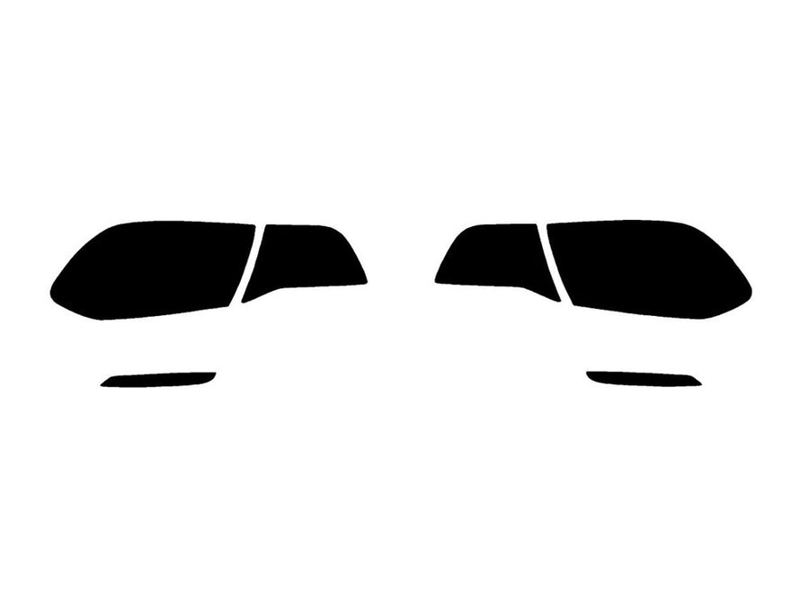 4-series Precut Tail Light Tint Diagram