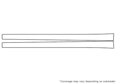 4-series 3M Clear Bra Door Cup Precut PPF Diagram