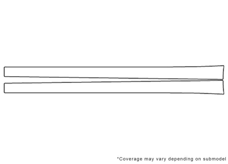4-series 3M Clear Bra Door Cup Precut PPF Diagram