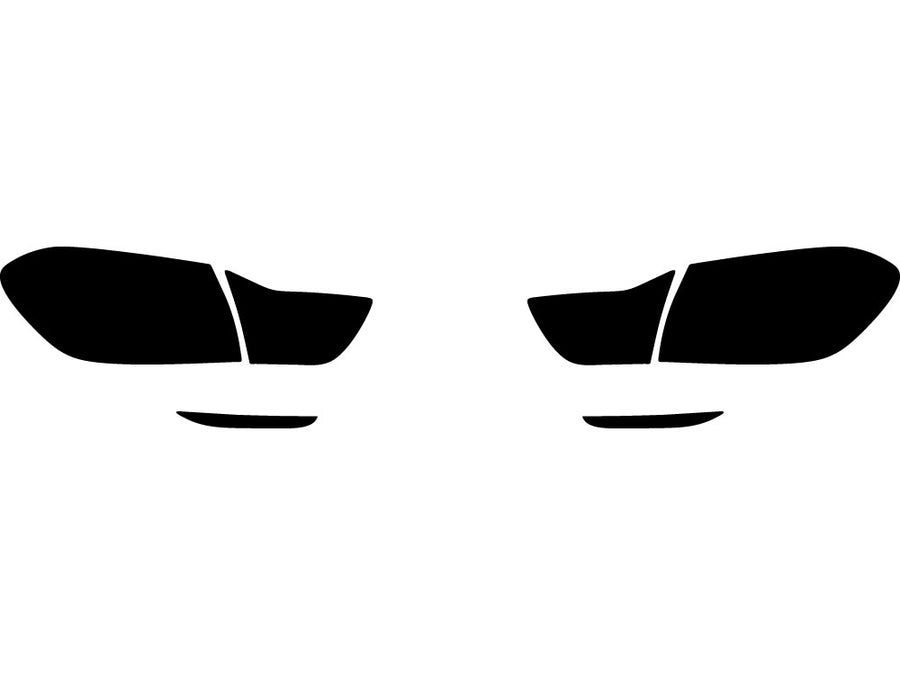 4-series Precut Tail Light Tint Diagram