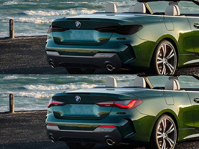 4-series Before and After Smoked Taillights