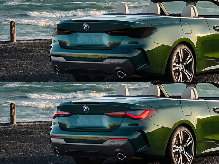 4-series Before and After Smoked Taillights