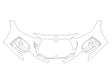 4-series 3M Clear Bra Bumper Precut PPF Diagram