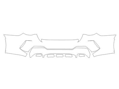 4-series 3M Clear Bra Door Cup Precut PPF Diagram