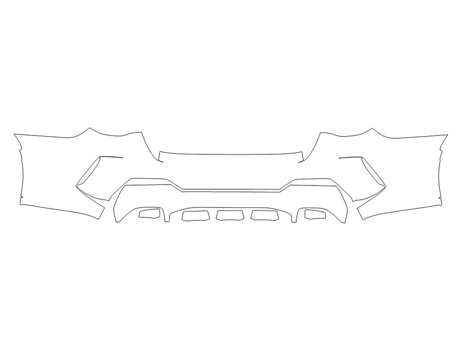 4-series Avery Dennison Clear Bra Door Cup Precut PPF Diagram