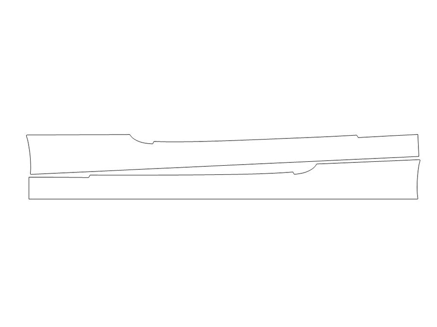 4-series 3M Clear Bra Door Cup Precut PPF Diagram