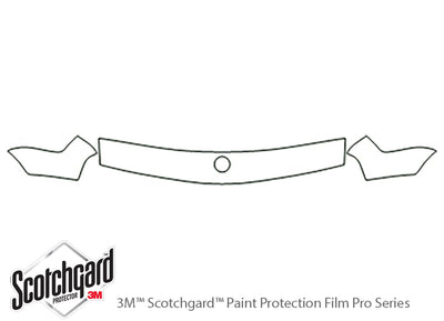 5-series 3M Clear Bra Hood Precut PPF Diagram