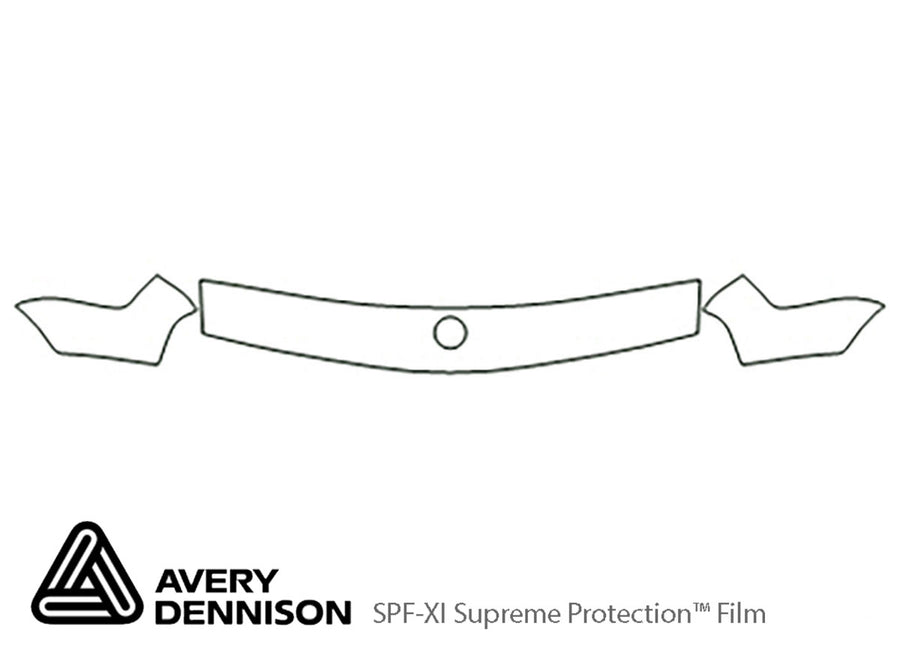 5-series Avery Dennison Clear Bra Hood Precut PPF Diagram