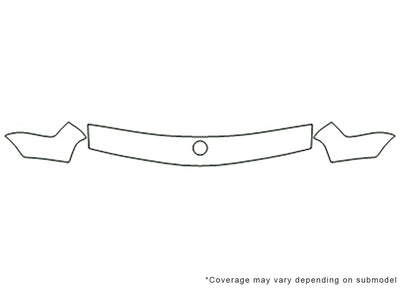 5-series 3M Clear Bra Hood Precut PPF Diagram