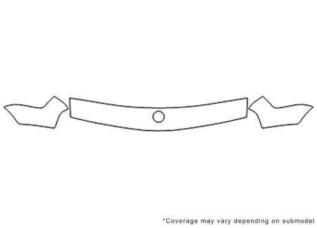 5-series Avery Dennison Clear Bra Hood Precut PPF Diagram