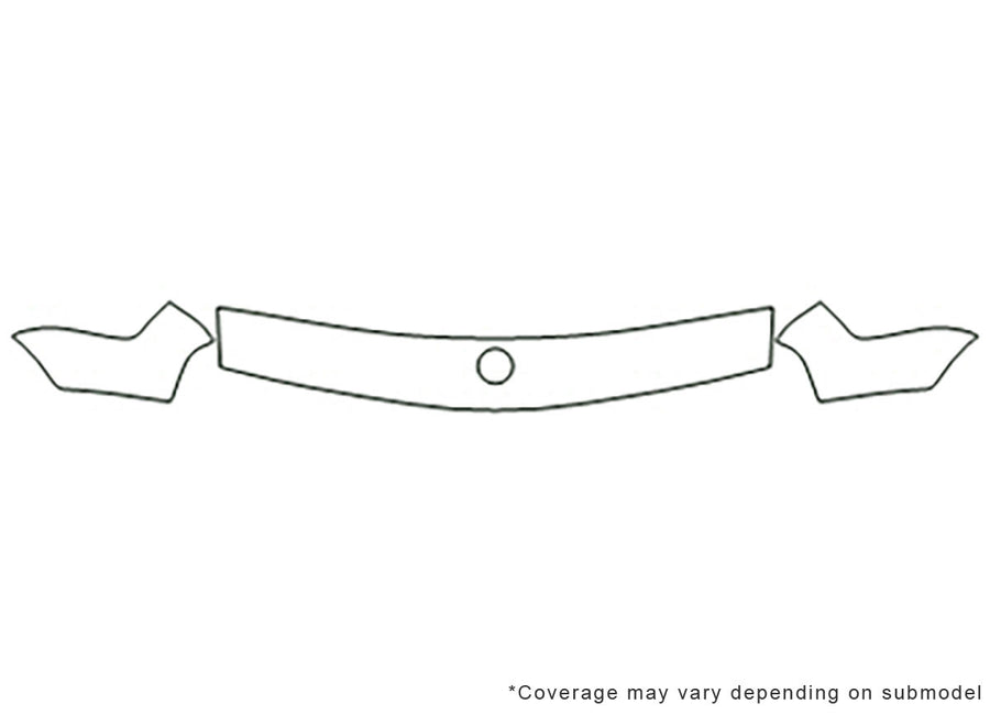 5-series Avery Dennison Clear Bra Hood Precut PPF Diagram
