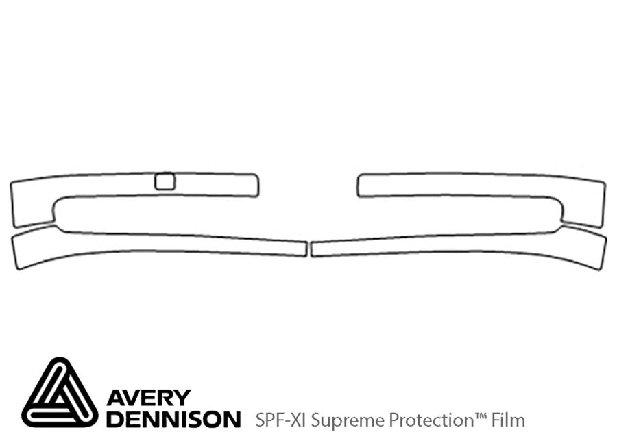 5-series Avery Dennison Clear Bra Bumper Precut PPF Diagram