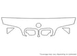 5-series Avery Dennison Clear Bra Hood Precut PPF Diagram
