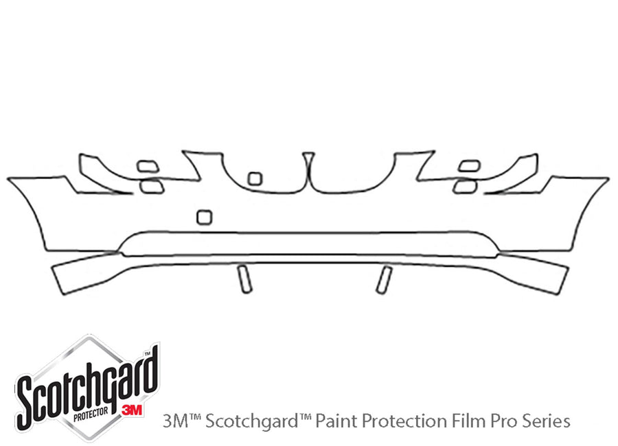 5-series 3M Clear Bra Bumper Precut PPF Diagram
