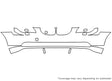 5-series 3M Clear Bra Bumper Precut PPF Diagram