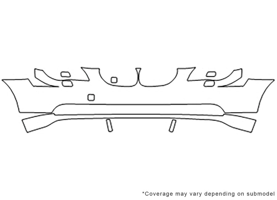5-series 3M Clear Bra Bumper Precut PPF Diagram