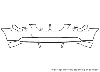 5-series Avery Dennison Clear Bra Bumper Precut PPF Diagram