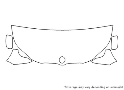 5-series 3M Clear Bra Hood Precut PPF Diagram