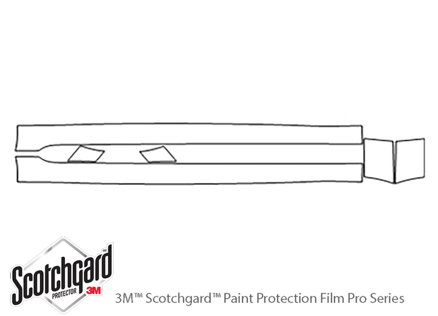 5-series 3M Clear Bra Door Cup Precut PPF Diagram