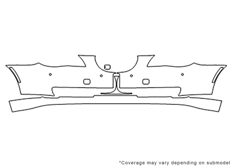 5-series 3M Clear Bra Bumper Precut PPF Diagram