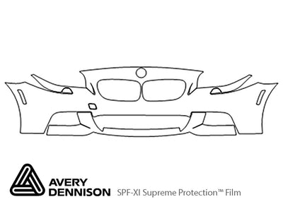 5-series Avery Dennison Clear Bra Bumper Precut PPF Diagram