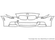 5-series Avery Dennison Clear Bra Bumper Precut PPF Diagram