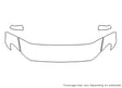 5-series 3M Clear Bra Hood Precut PPF Diagram